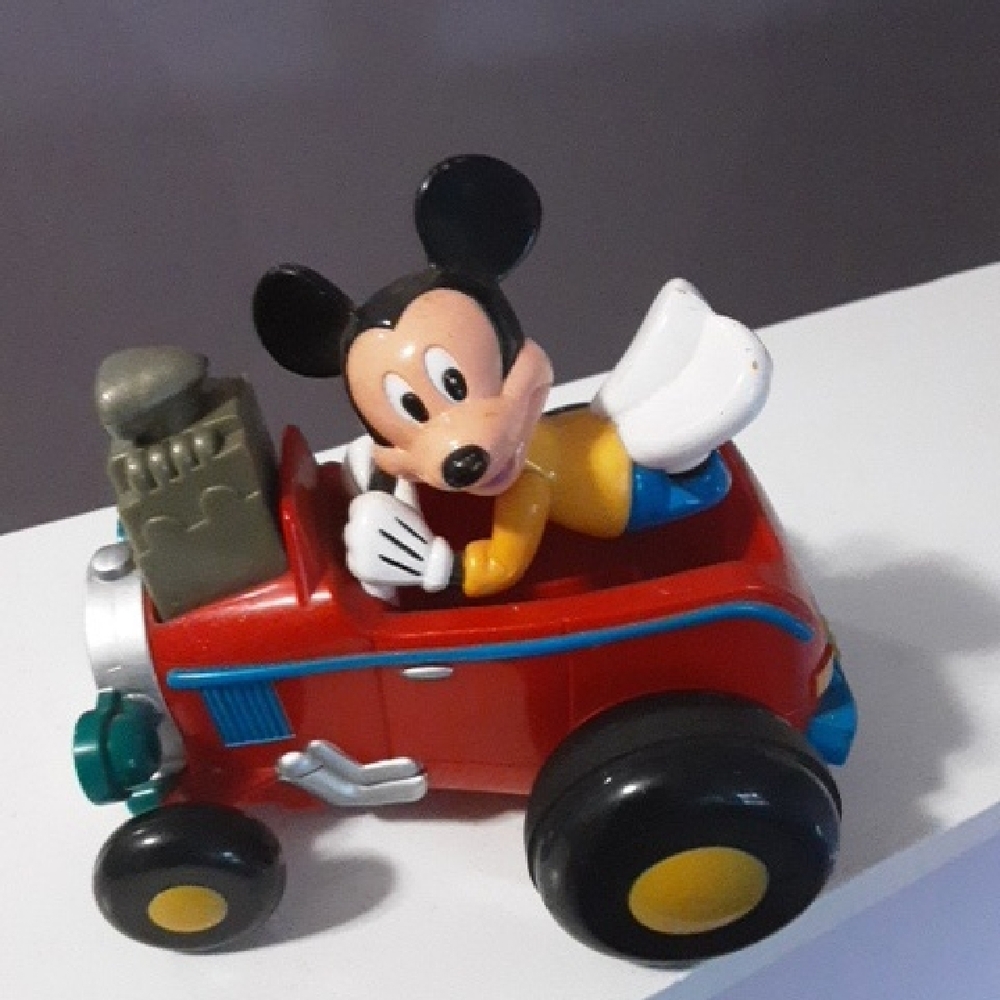 Disney Mickey Mouse Red and Yellow Car Toy